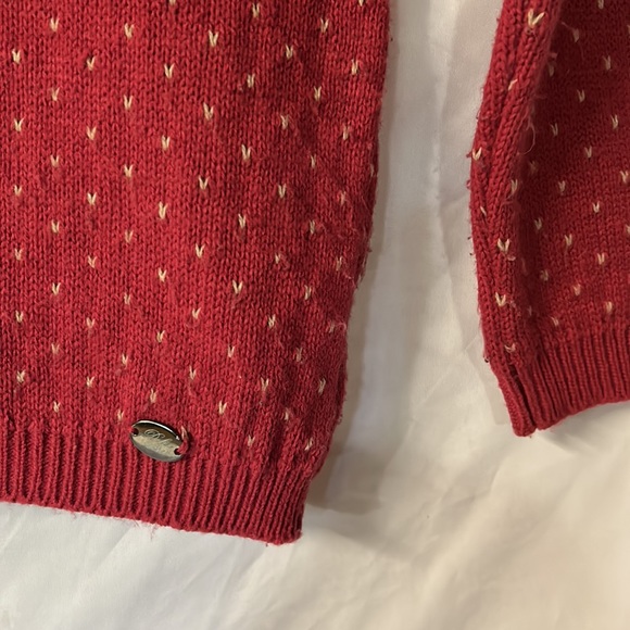 Dolce Petit Red Sweater - Long Ranglan sleeve - Size 10 - Picture 3 of 4